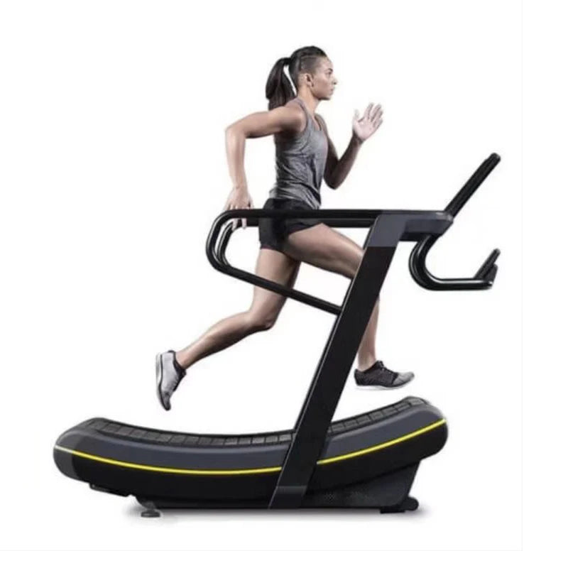 Commercial Curved Treadmill Without Powerunpowered Treadmill LED ScreenTreadmill