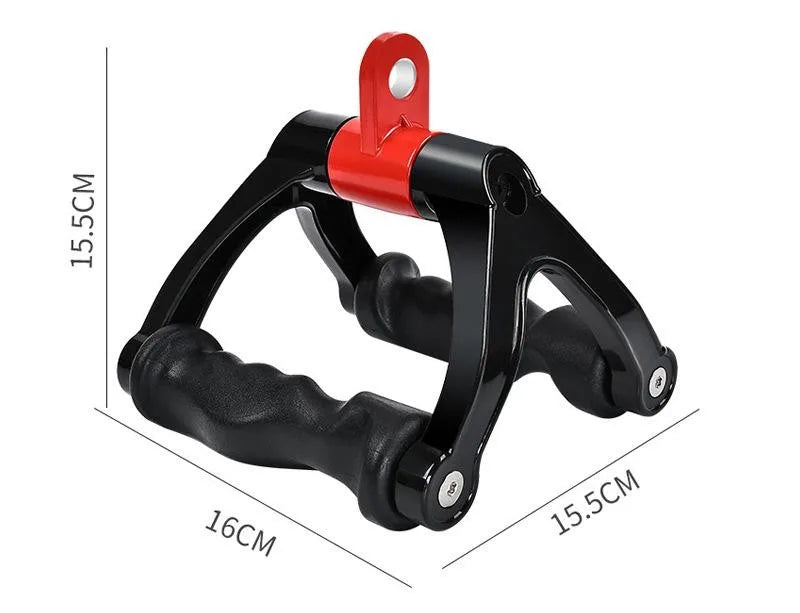 Ergonomics V-Shaped Rowing Bar 360°Rotating V-Handle Biceps Triceps Back Workout T-bar Row Handle LAT Pull Down Cable Machine