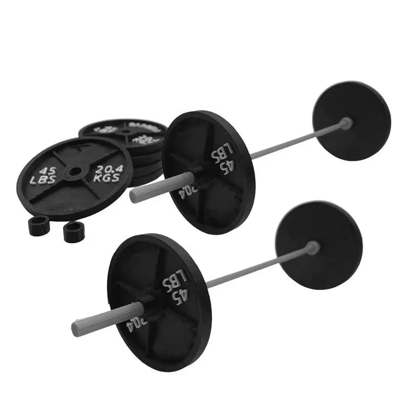 Barbell Rack Pen Holder Mini Squat Rack Ornaments With Barbells And Weights Creative Funny Weightlifting Gift Desk Organizer