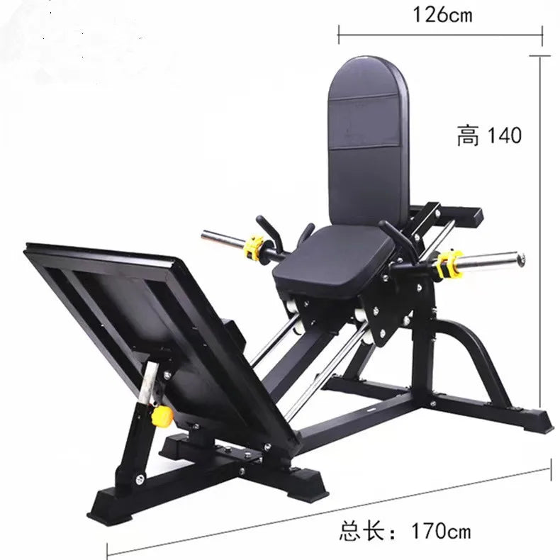45 Degree Leg Press Hack Squat Machine Gym Equipment Plate Loaded Compact Leg Sled Leg Trainer