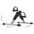 Mini Exercise Bike Folding Pedal Exerciser with LCD Display Adjustable Resistance Multifunctional Home Office Fitness Equipment